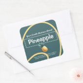 Ananas Schattigee Stijl Moderne Sojakaarsen Labels (Envelop)