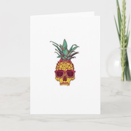 Ananas schedel Kaart (Voorkant)