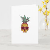 Ananas schedel Kaart (Gele Bloem)