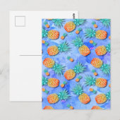 Ananas. Schilderen. Feest. Briefkaart (Voorkant / Achterkant)
