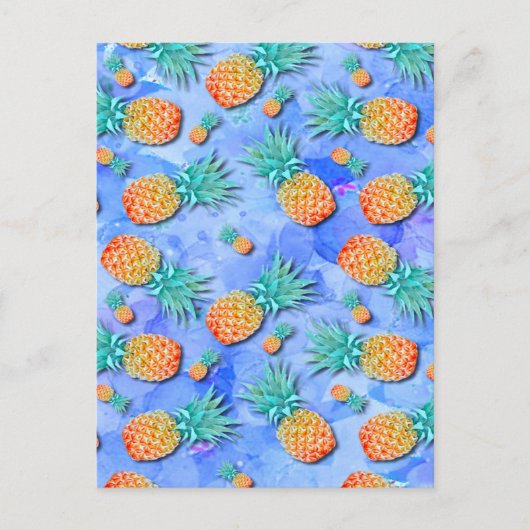Ananas. Schilderen. Feest. Briefkaart (Voorkant)