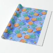 Ananas. Schilderen. Feest. Cadeaupapier (Uitgerold)