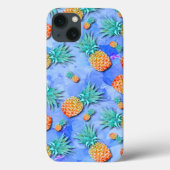 Ananas. Schilderen. Feest. Case-Mate iPhone Case (Achterkant)