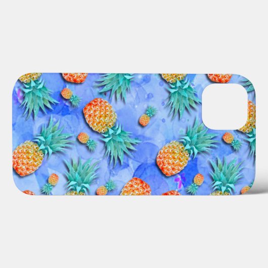Ananas. Schilderen. Feest. Case-Mate iPhone Case (Achterkant (horizontaal))