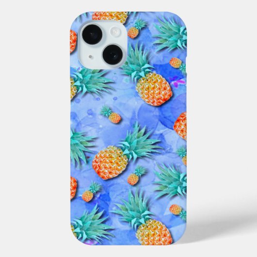 Ananas. Schilderen. Feest. Case-Mate iPhone Case (Achterkant)