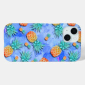 Ananas. Schilderen. Feest. Case-Mate iPhone Case (Achterkant (horizontaal))