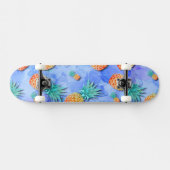 Ananas. Schilderen. Feest. Persoonlijk Skateboard (Horizontaal)