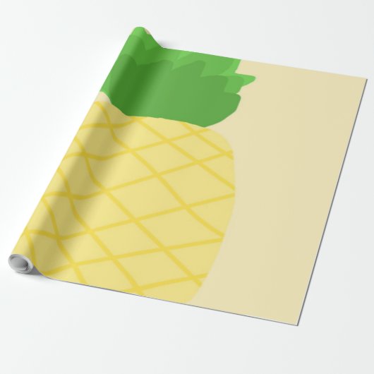 ananas schilderij kunst cadeaupapier (Uitgerold)