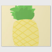 ananas schilderij kunst cadeaupapier (Vlak)