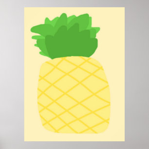 ananas schilderij kunst poster