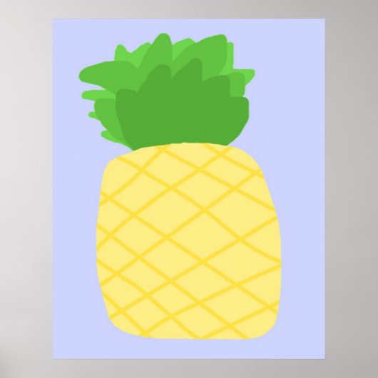 ananas schilderij kunst poster (Voorkant)