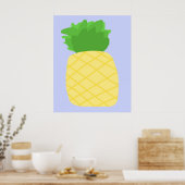 ananas schilderij kunst poster (Keuken)