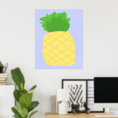 ananas schilderij kunst poster (Thuiskantoor)