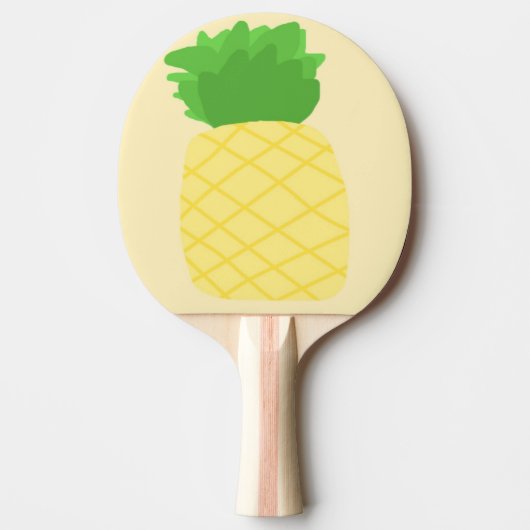 ananas schilderij kunst tafeltennisbatje (Voorkant)