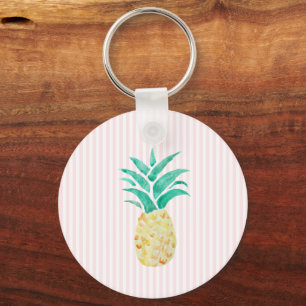 Ananas schilderij Luau Party Sleutelhanger