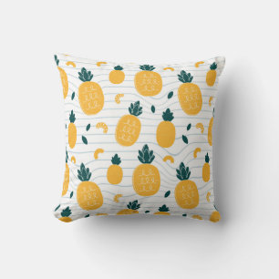 Ananas schoonheid: Hand getrokken patroon Kussen
