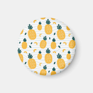 Ananas schoonheid: Hand getrokken patroon Magneet