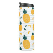 Ananas schoonheid: Hand getrokken patroon Thermosbeker (Geroteerd rechts)