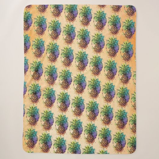Ananas Sherpa Deken (Voorkant)