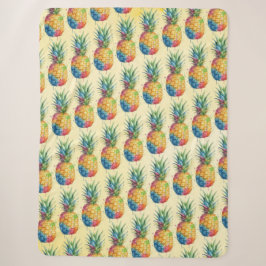 Ananas Sherpa Deken