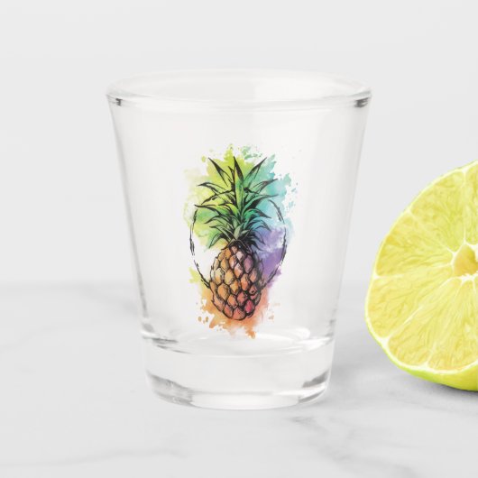 Ananas Shot Glas (Voorkant)