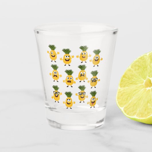 ananas shot glas (Voorkant)