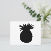 Ananas Silhouette Briefkaart (Staand voorkant)