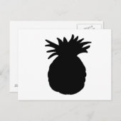 Ananas Silhouette Briefkaart (Voorkant / Achterkant)