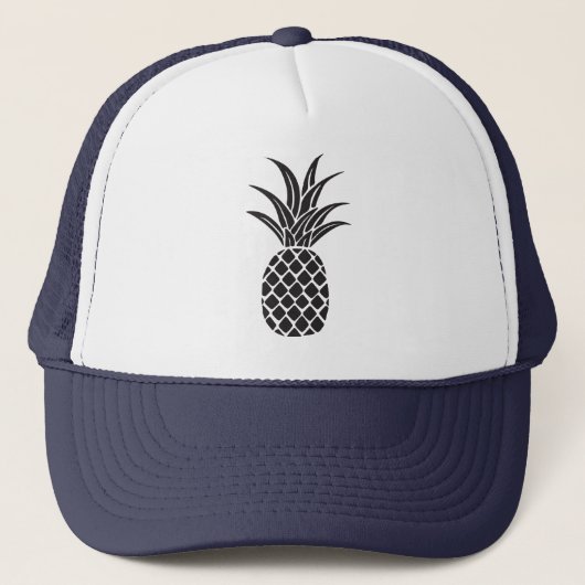 ananas Silhouette Trucker Hat Trucker Pet (Voorkant)