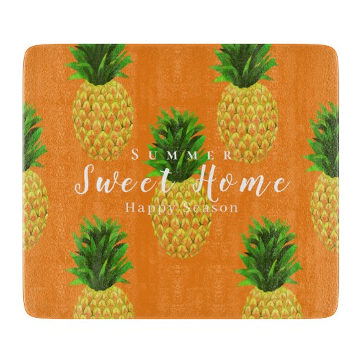 Ananas Sinaasappel Snijplank (Voorkant)