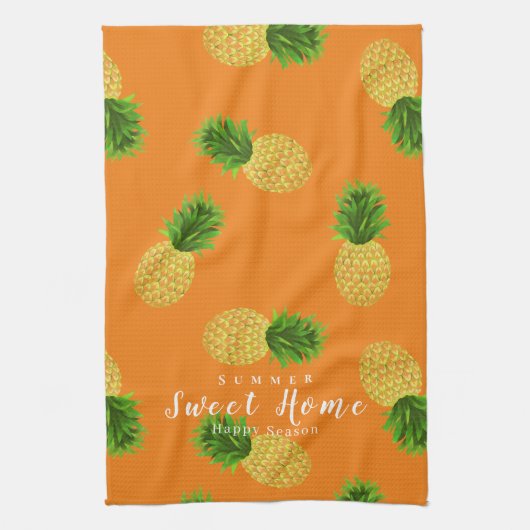 Ananas Sinaasappel Theedoek (Verticaal)