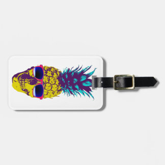 Ananas Skull Bagagelabel