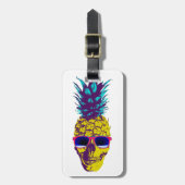 Ananas Skull Bagagelabel (Voorkant verticaal)