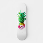 Ananas Skull Board wit Skateboard (Voorkant)