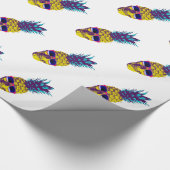 Ananas Skull Cadeaupapier (Hoek)