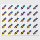 Ananas Skull Cadeaupapier (Vlak)
