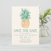 ananas Sla de datum op Save The Date (Staand voorkant)