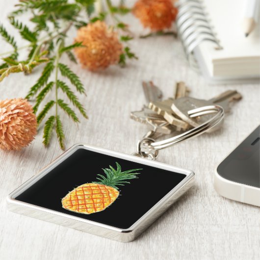 ananas sleutelhanger (Zijkant)