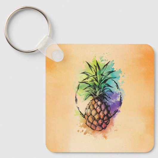 Ananas Sleutelhanger (Voorkant)