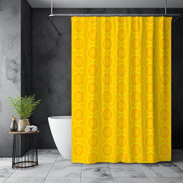 Ananas Slice Helder Geel Fruit Patroon Douchegordijn