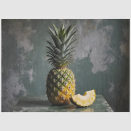 Ananas & Snee Rustieke Grunge Decoupage Tissuepapier