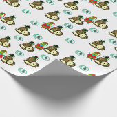 Ananas, Sneeuwman Kerstbomen Inpakpapier (Hoek)