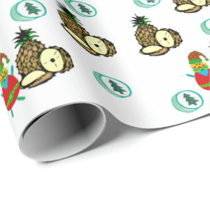 Ananas, Snowman-kerstbomen, verpakkingspapier Cadeaupapier