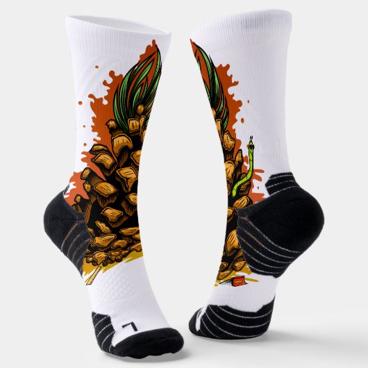Ananas Sokken (Gebogen)