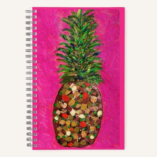 Ananas spiraal Notitieboek (hard Hoesje) (Voorkant)