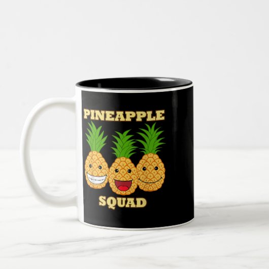 Ananas Squad Exotic Fruits Vitamin Healy Tweekleurige Koffiemok (Links)