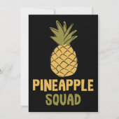 Ananas Squad Vitaminen Gezond Voedsel Kaart (Voorkant)