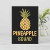 Ananas Squad Vitaminen Gezond Voedsel Kaart (Staand voorkant)