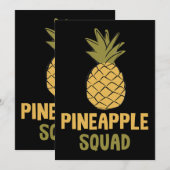 Ananas Squad Vitaminen Gezond Voedsel Kaart (Voorkant / Achterkant)