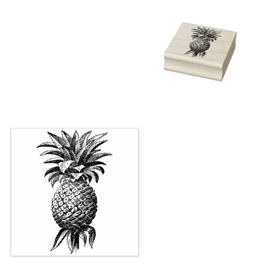  ananas stempel (Gestempeld)